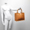 Berba Dames Leren Handtas Icons 885-114 Cognac