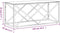 vidaXL - Salontafel - 110x45x45 - cm - roestvrij - staal - en - glas