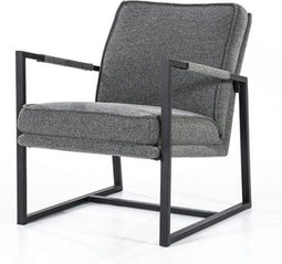 Furnilux - Fauteuil Isaac - Fauteuils Met Armleuning - Fauteuil Relax - Lounge Stoel - Grijs Brave