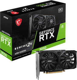 MSI GeForce RTX 3050 - VENTUS 2X 6G OC - 6 GB GDDR6 - Ray Tracing - DLSS