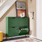 SoBuy FSR100-SY - Schoenenkast - 4 Ladekleppen - Groen - 100 x 19 x 90 cm