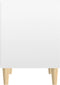 vidaXL - Nachtkastjes - 2 - st - 40x35x50 - cm - hoogglans - wit