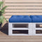 vidaXL - Palletkussen - 50x50x10 - cm - stof - koningsblauw