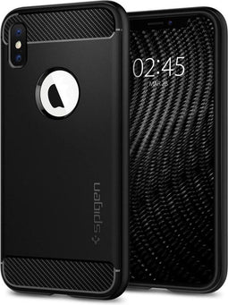 Spigen Armor case beschermhoesje schokbestendig iPhone X XS - Zwart