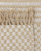 ADABAG - Laagpolig vloerkleed - Beige - 80 x 150 cm - Katoen