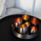 Atmooz - Tafelschaal Basanti - Inclusief 6 kleine schalen - Decoratie - Rond - Geborsteld brons - Koper/goud binnenin - Hoogte 16cm - Metaal