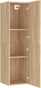 vidaXL - Tv-meubels - 2 - st - 30,5x30x110 - cm - bewerkt - hout - sonoma - eikenkleurig