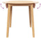 vidaXL - Eettafel - massief - hout - naturel - rubber