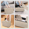 Ceruzo opvouwbare dubbel zits poef - met opbergruimte - beige - 76 × 38 × 38 cm