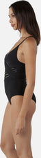 Barts Alira Shaping One Piece - Dames Badpak - Mesh-inzetstukken - Zwart