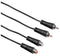 Hama 3m 2 x RCA M/F - RCA kabel - 300cm - Zwart