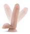 Blush Dildo Love Toy Dr. Skin Plus 7 Inch Posable Dildo With Balls Vanilla beige
