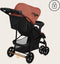 Lionelo Emma Plus - Buggy - Lichte en Duurzame Kinderwagen - 5-Punts Gordel - Rugleuningverstelling tot Ligpositie - Verlengd Luifel met Venster - Grote Mand - Praktische Tas en Organizer - Schokdempers - Roze