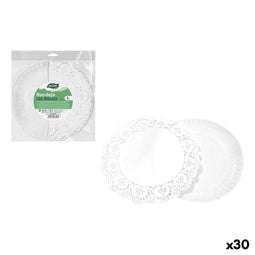 Snackdienblad Algon Cirkelvormig 30 cm (30 Stuks)