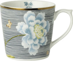 Laura Ashley Heritage Collectables Mini mok - Koffiemok - Theemok - Midnight Pinstripe 22 cl.