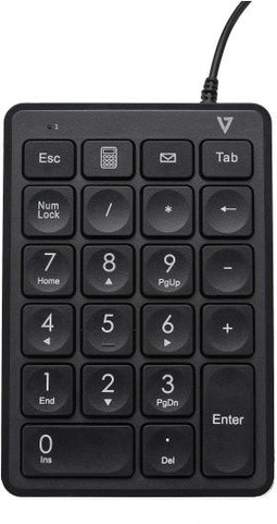 V7 KP350 - Draadloos Numeriek Toetsenbord - USB 2.0 - 22 toetsen
