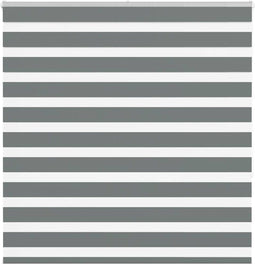 vidaXL - Zebra - rolgordijn - 150x150 - cm - stofbreedte - 145,9 - cm - donkergrijs