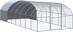 vidaXL - Kippenren - 3x8x2 - m - gegalvaniseerd - staal