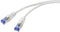 Renkforce RF-5266140 RJ45 Netwerkkabel, patchkabel CAT 6A S/FTP 2.00 m Grijs Slimline, Flexibel, Snagless, Vlambestendig 1 stuk(s)