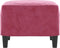vidaXL - Voetenbank - 60x50x41 - cm - fluweel - wijnrood