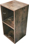 VDD - Platen opbergkast - 2 vakken - 36 x 34.5 x 70.5 cm - Walnoot