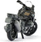 Siku BMW R 1250 GS LCI speelgoedmotor metaal/kunststof zwart/zilver beweegbaar stuur en standaard rubberen banden