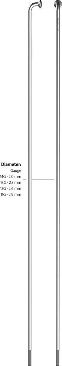 Sapim Spaak 14-284 z/nippel (1 stuk)