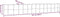 vidaXL - Plantenbak - 507x100x68 - cm - gepoedercoat - staal - zilverkleurig