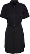 VERO MODA VMSILJA SS SHORT SHIRT DRESS GA NOOS - Dames Jurk - Tailleband en knoopsluiting - Denim