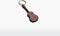 Berben Design Sleutelhanger Gitaar - Noten - 6 x 2.3 x 0.6cm