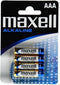 Maxell Battery Alkaline LR-03 AAA - Batterijen - 4 stuks (4-pack)