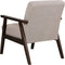 ASNES - Fauteuil - Taupe - Polyester