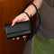 Selencia Hoesje Geschikt voor Samsung Galaxy A50 / A30s Hoesje Met Pasjeshouder - Selencia Eny Uitneembare Vegan Lederen Clutch - Zwart