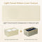 Woltu Opbergdoos - Set van 3 - 48 x 20 x 29 cm - Crème (set van 3)