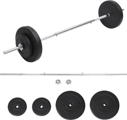 vidaXL - Halter - met - gewichten - 30 - kg