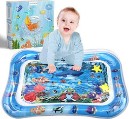 Spoused Waterspeelmat - Watermat - Tummy Time - 6 bewegende visjes - Clownviskleur