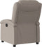 Fauteuil verstelbaar stof taupe