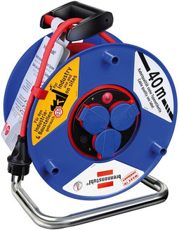 Brennenstuhl H07RN-F 3G1,5 - Kabelhaspel 40m - Oliebestendig en spatwaterdicht - Rood