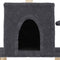 vidaXL - Kattenmeubel - met - sisal - krabpalen - 122 - cm - lichtgrijs
