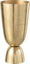J-Line vaas Thor - aluminium - goud - small - Ø 19 cm