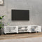 vidaXL - Tv-meubel - 180x31,5x40 - cm - bewerkt - hout - hoogglans - wit