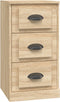 vidaXL - Dressoir - 36x35,5x67,5 - cm - bewerkt - hout - sonoma - eikenkleurig
