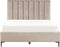 SEZANNE - Bed met opbergruimte - Taupe - 160 x 200 cm - Fluweel