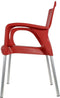 Bella terrasstoel rood