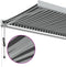 vidaXL - Luifel - uittrekbaar - 3x2,5 - m - stof - en - aluminium - antraciet - en - wit