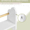 WOLTU Cloud - Kinder wand boekenplank set 3 delig - Wolkvorm - Wit MDF (3 delig)