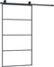 vidaXL - Schuifdeur - met - beslag - 102,5x205 - cm - ESG-glas - en - aluminium