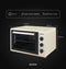 Wiggo WMO-E353(C) - Vrijstaande Mini Oven - 35 liter - 1800 W - Creme