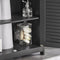 SoBuy FRG237-II-DG - Badkamermeubel - 2 Deuren 2 Planken - Donkergrijs 60x35x58cm