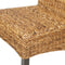 vidaXL - Eetkamerstoelen - 2 - st - abaca - en - massief - mangohout
